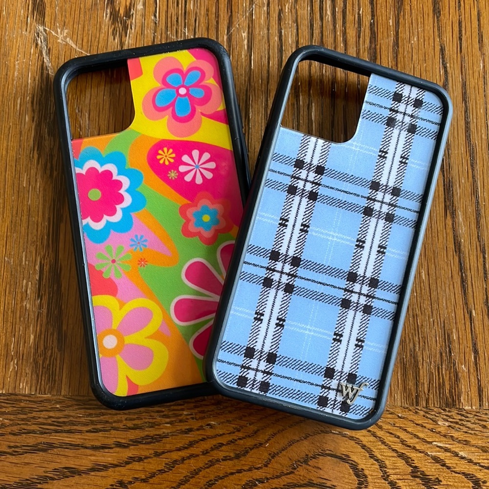 Two Wildflower IPhone cases for 11 & 12’s